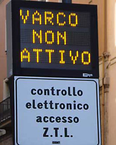 varco non attivo