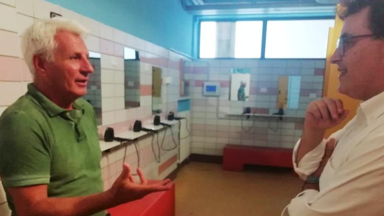 Blasioli sopralluogo Le Naiadi