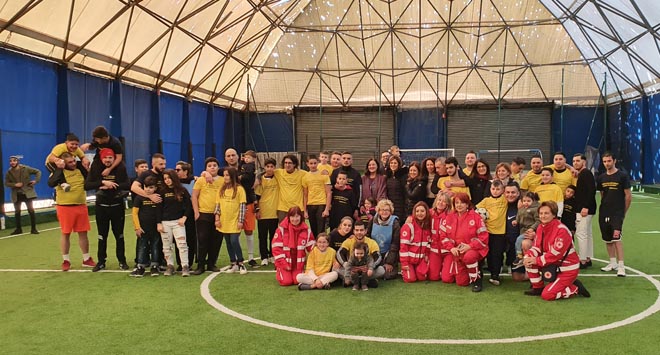 san donato partita di calcio con i papà
