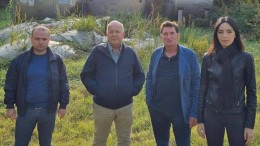 il M5S in sopralluogo alla discarica di montesilvano