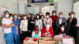 babbo natale in carrozina