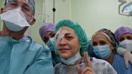donna ucraina operata ad un occhio pescara