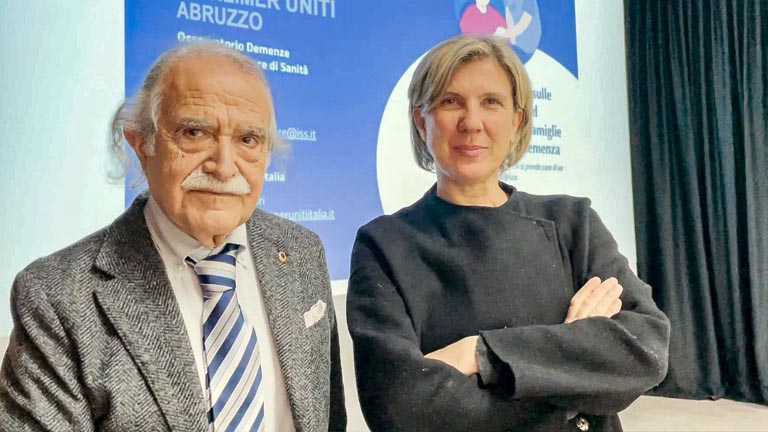 Carlo D'Angelo e la Dott.ssa Maria Cristina Lupinetti