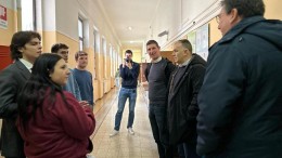 Croce De martinis e scorrano in visita alla scuola D'Annunzio di Pescara