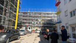 cantiere ater in via rigopiano a Pescara