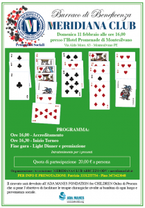 1° Torneo di Burraco di Beneficenza - Meridiana Club Abruzzo