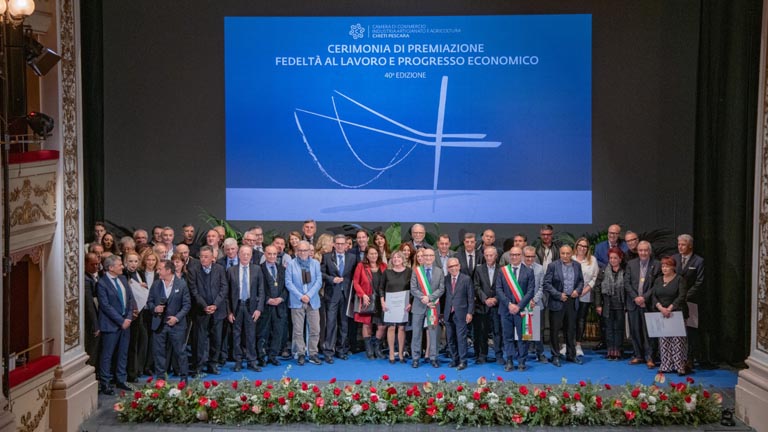 Quarantesima edizione del Premio Fedeltà al lavoro Pescara Chieti