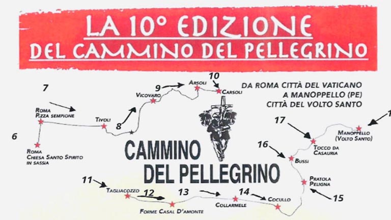 Roma Manoppello il Cammino del Pellegrino