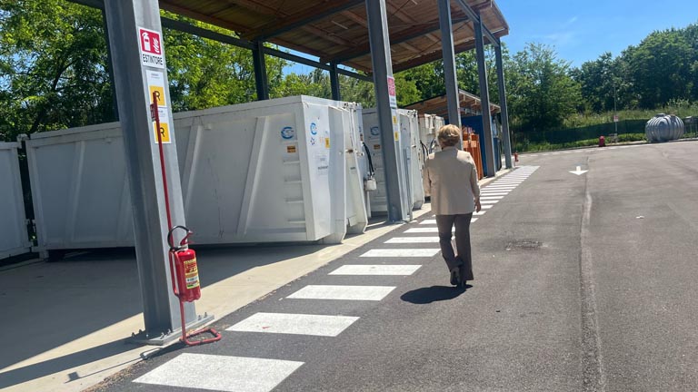 impianto di riciclo in via Prati