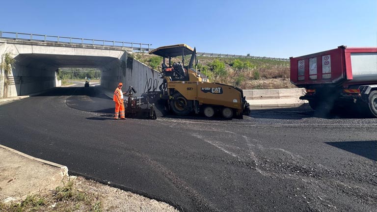 Lavori stradali a Manoppello