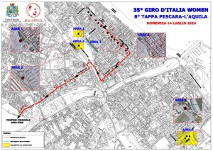 Piantina con divieti Giro d'Italia Women