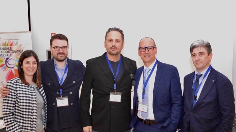 equipe medica- da sinistra a destra dr.ssa Susanna Catanzaro, dr. Michele Romano, dr. Paolo Mancini, dr. Giuliano Ascani, dr. Pasqualino Cargini