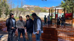 Sopralluogo in un parco di Pescara