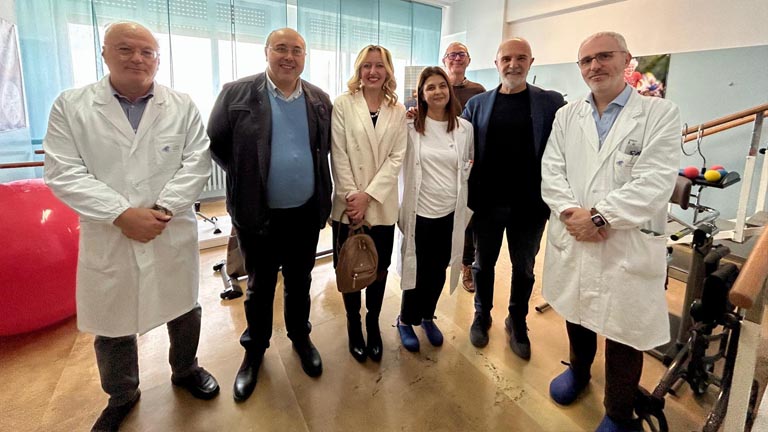 Inaugurazione della nuova palestra in Geriatria Pescara