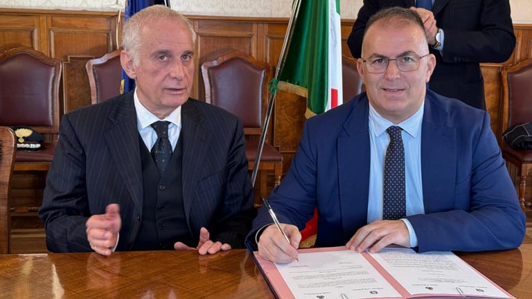 Protocollo d'intesa siglato dal sindaco di Montesilvano e Prefettura di Pescara