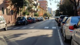 Strisce pedonali fatte male in Via Raffaello Sanzio a Pescara