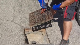 pulizia tombini a Montesilvano