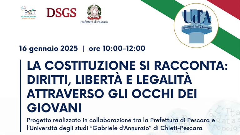 La Costituzione si racconta- diritti, libertà e legalità attraverso gli occhi dei giovani
