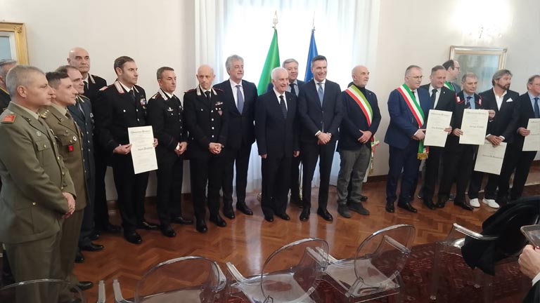 Prefettura Pescara- Giorno della Memoria, consegna delle medaglie d'onore