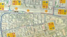 Nuova circolazione a via del Santuario Pescara