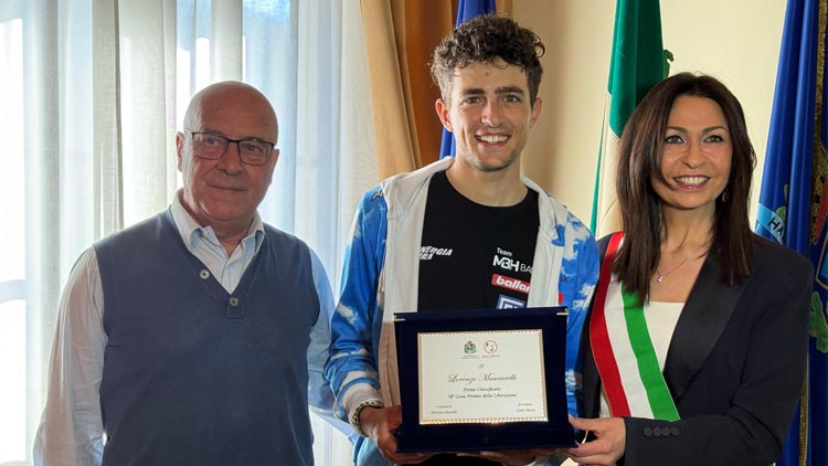 Il Comune di Pescara premia Lorenzo Masciarelli, vincitore del 78esimo Gran Premio della Liberazione