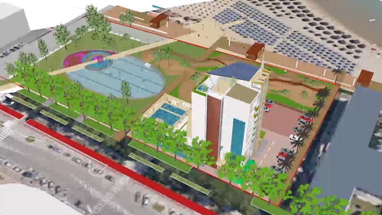 Hotel di De Cecco a Pescara progetto