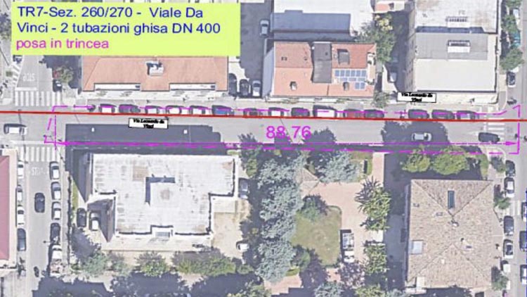 lavori via da vinci pescara