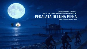 pedalata di luna piena sui trabocchi