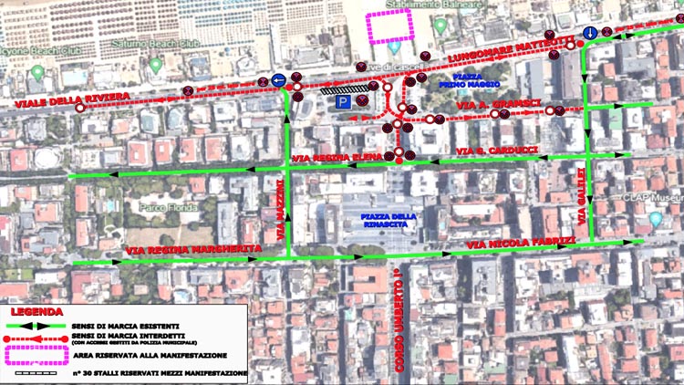 piano traffico notte dei serpenti Pescara