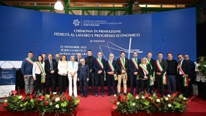 Cerimonia di premiazione Fedeltà al Lavoro e al Progresso Economico