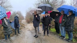Valle Giumentina strada dissestata