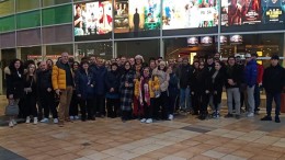 Studenti e docenti del corso serale in una uscita didattica