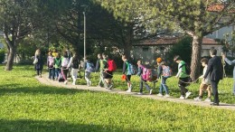 il pedibus a Pescara