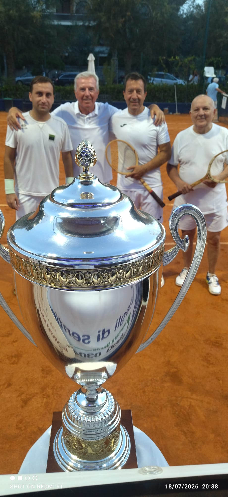 primi classificati 4° palio Città di Pescara Tennis vintage