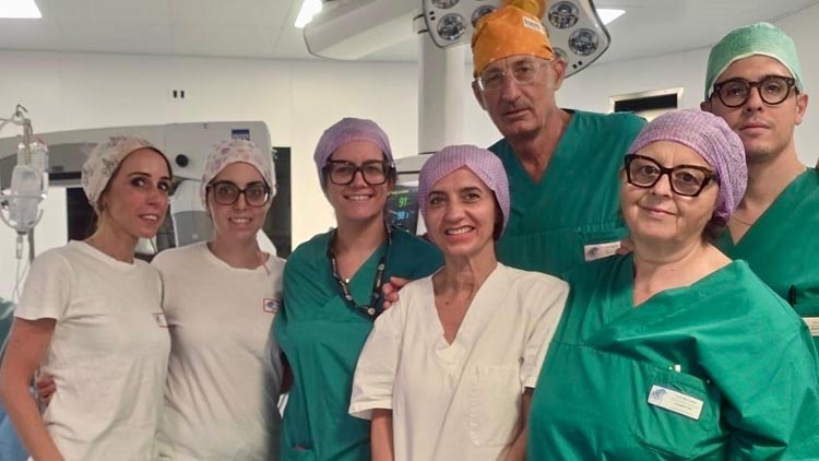 Marullo con equipe Oculistica