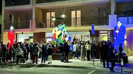 Inaugurazione opere Lodola - D'Annunzio, Flaiano